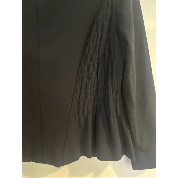 Joseph Ribkoff Jacket Womens sz8 Black Bolero Crop Blazer 4 Button Ruching - Picture 6 of 12